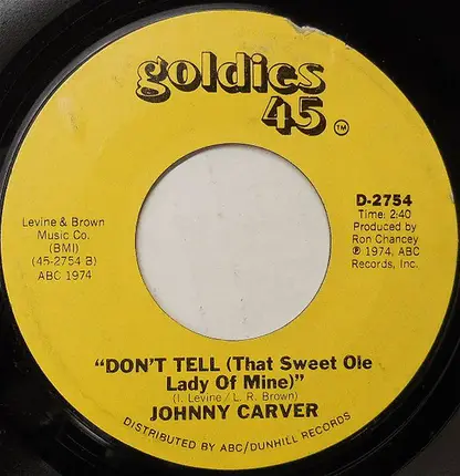 Johnny Carver - Country Lullabye
