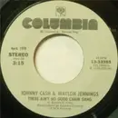 7inch Vinyl Single - Johnny Cash & Waylon Jennings - There Ain't No Good Chain Gang / (Ghost) Riders In The Sky