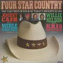 Double LP - Johnny Cash * Willie Nelson * Merle Haggard * Kris Kristofferson - Four Star Country - The Very Best Of Four Of Today's Biggest Stars