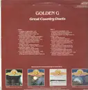 LP - Johnny Cash and June Carter, David Houston and Barbara Mandrell - Golden G Great Country Duets