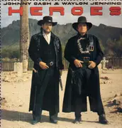 LP - Johnny Cash and Waylon Jennings - Heroes: Johnny Cash and Waylon Jennings