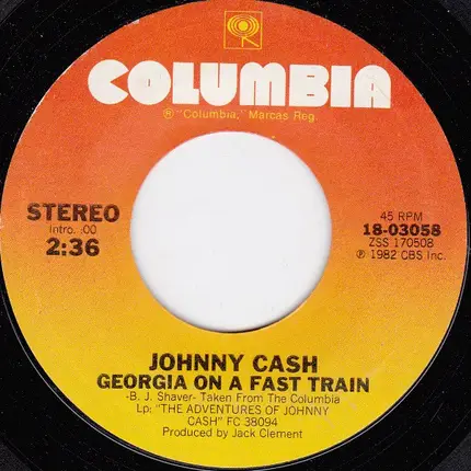 Johnny Cash - Georgia On A Fast Train