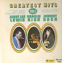 LP - Johnny Cash / Jerry Lee Lewis / Charlie Rich - Greatest Hits Volume I