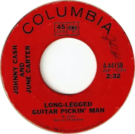 Johnny Cash & June Carter Cash - Long-Legged Guitar Pickin' Man / You'll Be All Right