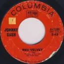 7inch Vinyl Single - Johnny Cash - Red Velvet / The Wind Changes