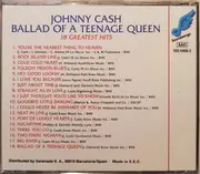 CD - Johnny Cash - Ballad Of A Teenage Queen-18 Greatest Hits