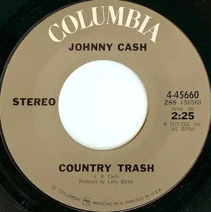 Johnny Cash - Oney / Country Trash