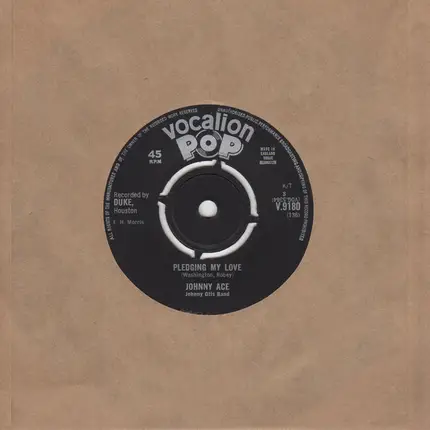 Johnny Ace & Johnny Board Band - Anymore / Pledging My Love