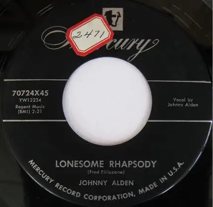Johnny Alden - I'm Possessed / Lonesome Rhapsody