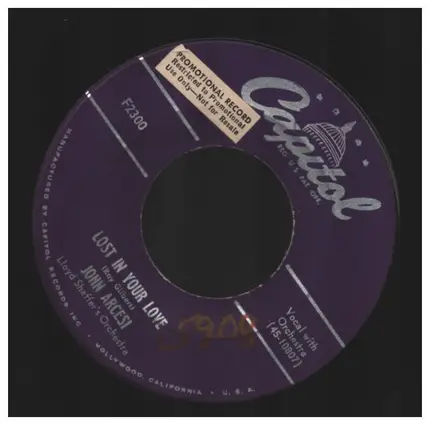 John Arcesi - It's Over / Lost In Your Love