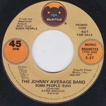 Johnny Average Band - Some People