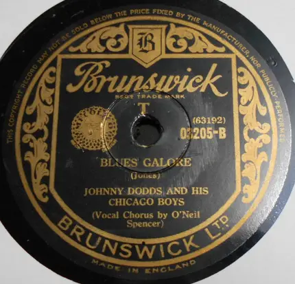 Johnny Dodds And His Chicago Boys - 29th And Dearborn / Blues Galore