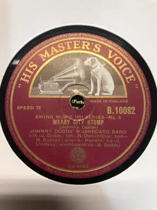 Johnny Dodds Washboard Band - Bucktown Stomp / Weary City Stomp