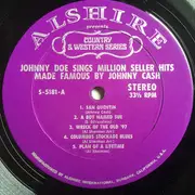LP - Johnny Doe - Sings The Million Seller Country Sound Made Famous By Johnny Cash