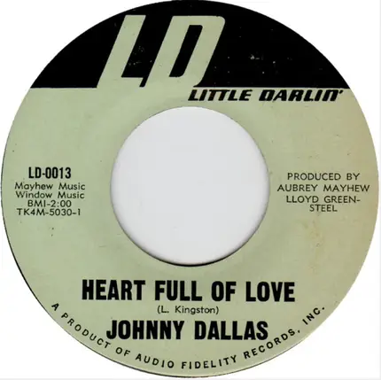 Johnny Dallas - Heartful Of Love / Gray Flannel World