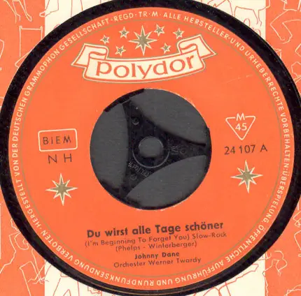 Johnny Dane - Du Wirst Alle Tage Schöner (I'm Beginning To Forget You)