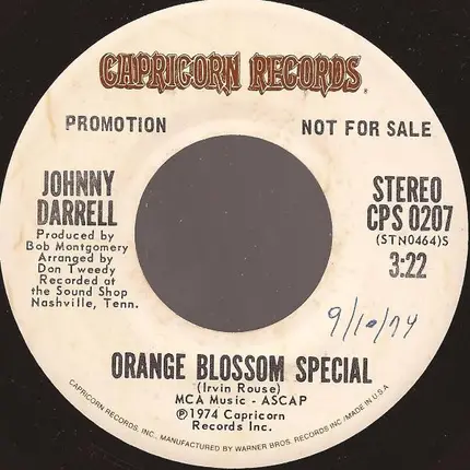 Johnny Darrell - Orange Blossom Special