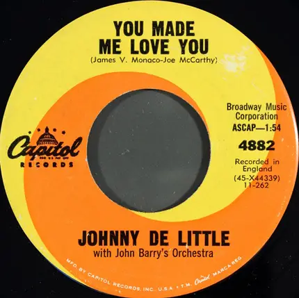 Johnny De Little With John Barry & His Orchestra - Lover