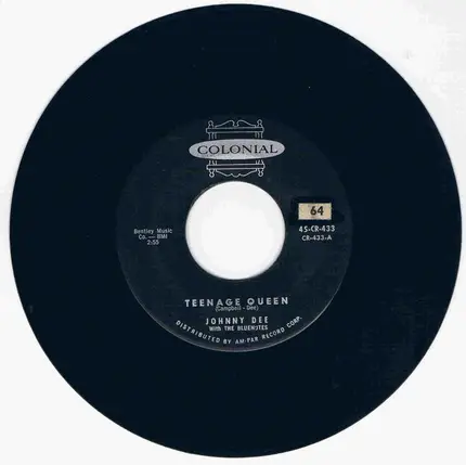 Johnny Dee With Bluenotes - Teenage Queen