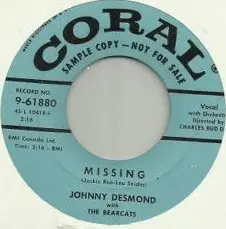 Johnny Desmond - Missing / Be Patient With Me