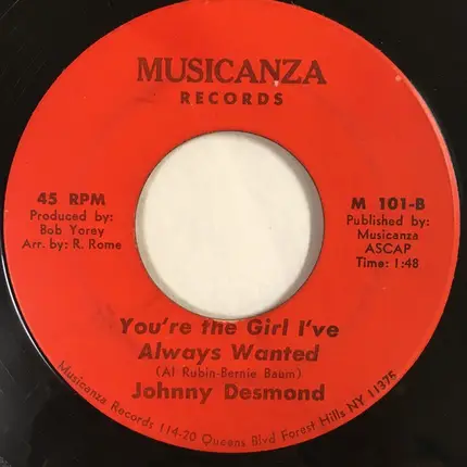 Johnny Desmond - Red, Red, Roses / You're The Girl I've Always Wanted