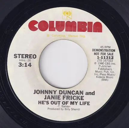 Johnny Duncan With Janie Fricke - He's Out Of My Life