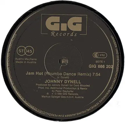 Johnny Dynell - Jam Hot