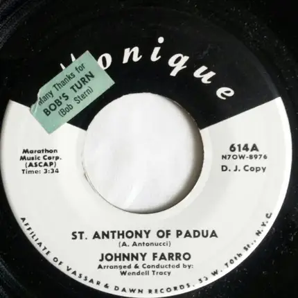 Johnny Farro - St. Anthony Of Padua