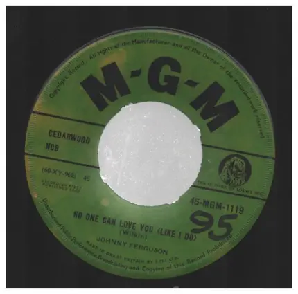 Johnny Ferguson - No One Can Love You / The Valley Of Love