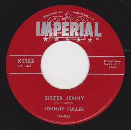 Johnny Fuller - Sister Jenny / My Heart Is Bleeding