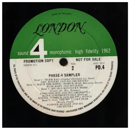 Johnny Keating's Band / Ted Heath And His Band a.o. - Phase-4 Sampler