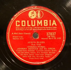 Johnny Hodges And His Orchestra - Rendezvous With Rhythm / Jeep's Blues