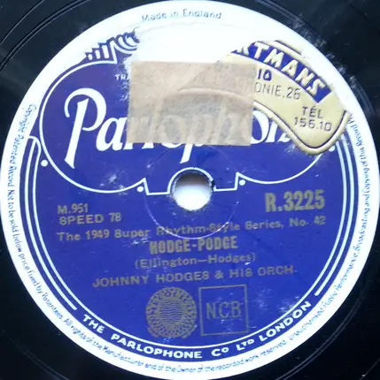 Johnny Hodges And His Orchestra - The Jeep Is Jumpin' / Hodge-Podge