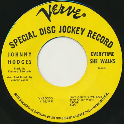 Johnny Hodges - Don't Sleep in the Subway