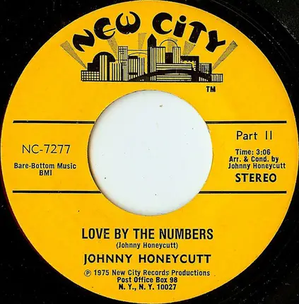 Johnny Honeycutt - Love By The Numbers