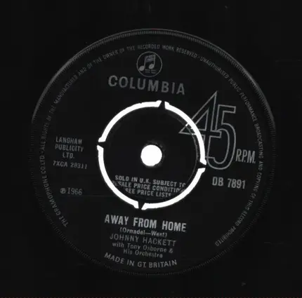 Johnny Hackett - Away From Home