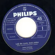 7inch Vinyl Single - Johnny Hallyday Meets The Rattles - Lass Die Leute Doch Reden (Keep Searchin')