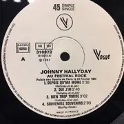 LP - Johnny Hallyday - Au Festival Rock - Palais Des Sports De Paris - Le 26 Février 1961