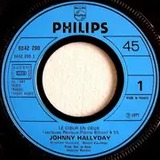 7inch Vinyl Single - Johnny Hallyday - Le Cœur En Deux / Il Neige Sur Nashville
