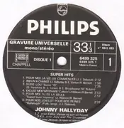 Double LP - Johnny Hallyday - Super Hits