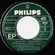 7inch Vinyl Single - Johnny Hallyday - Quand Revient La Nuit