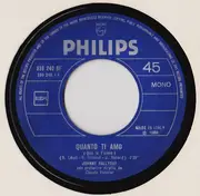 7inch Vinyl Single - Johnny Hallyday - Quanto Ti Amo / Io Ti Voglio