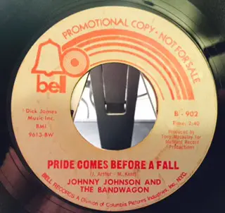 Johnny Johnson And The Bandwagon - Sweet Inspiration / Pride Comes Before A Fall