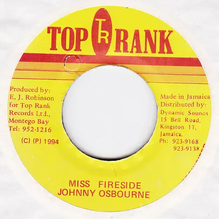 Johnny Osbourne - Miss Fireside
