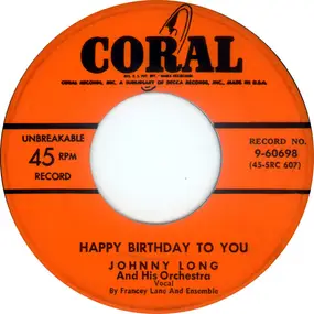 y - Happy Birthday To You / Sweet Sue - Just You