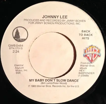 Johnny Lee - Hey Bartender / My Baby Don't Slow Dance