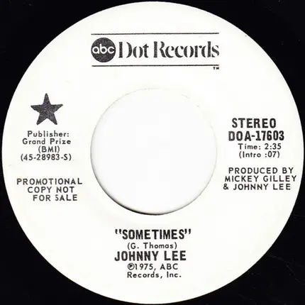 Johnny Lee - Sometimes