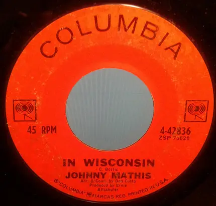 Johnny Mathis - In Wisconsin / Sooner Or Later