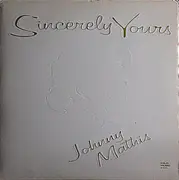LP - Johnny Mathis - Sincerely Yours