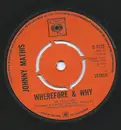 7inch Vinyl Single - Johnny Mathis - Wherefore & Why - Company Sleeve